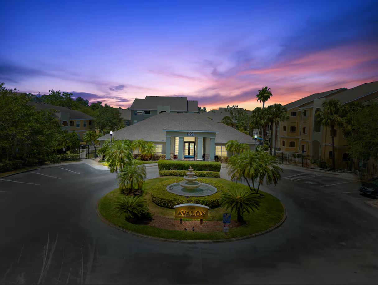 Avalon at Clearwater night view